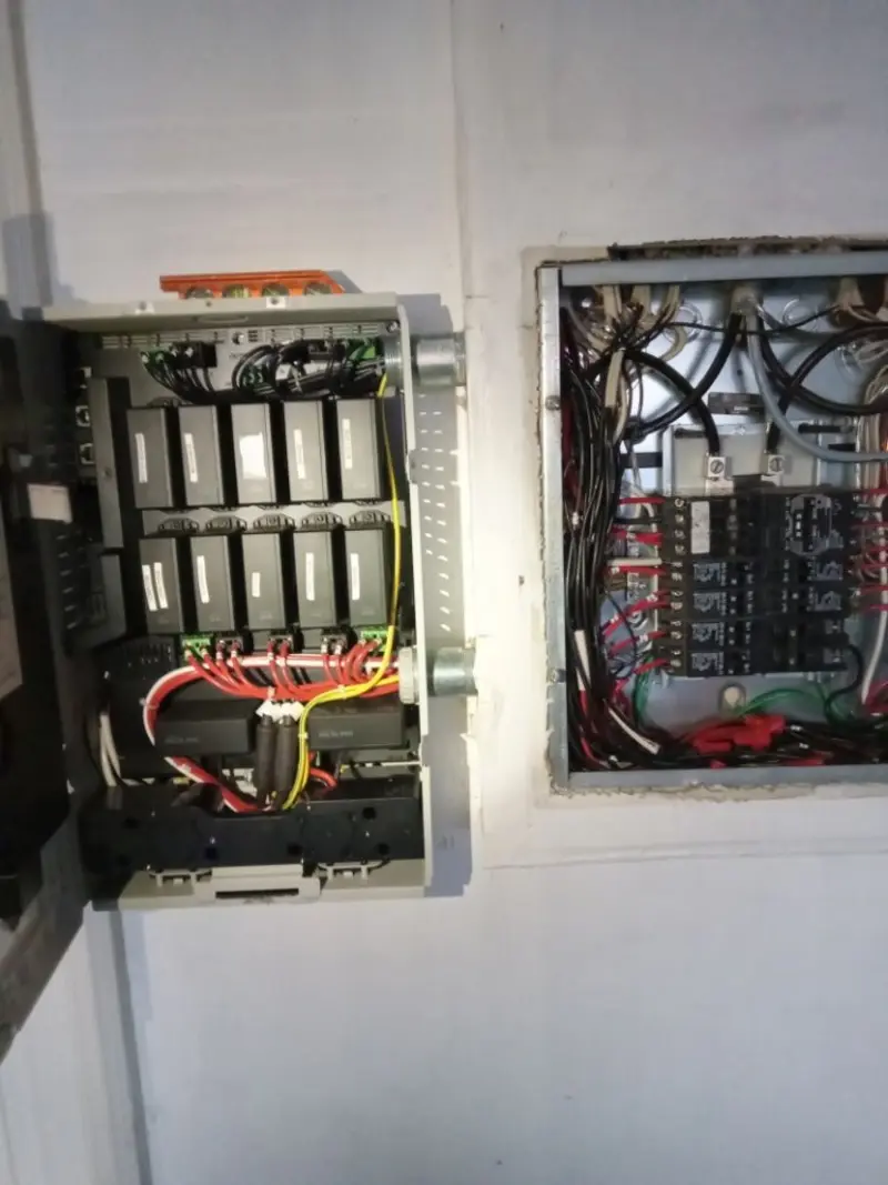 Electrical panel upgrade completed for Security Camera Wiring in Lake Nacimiento
